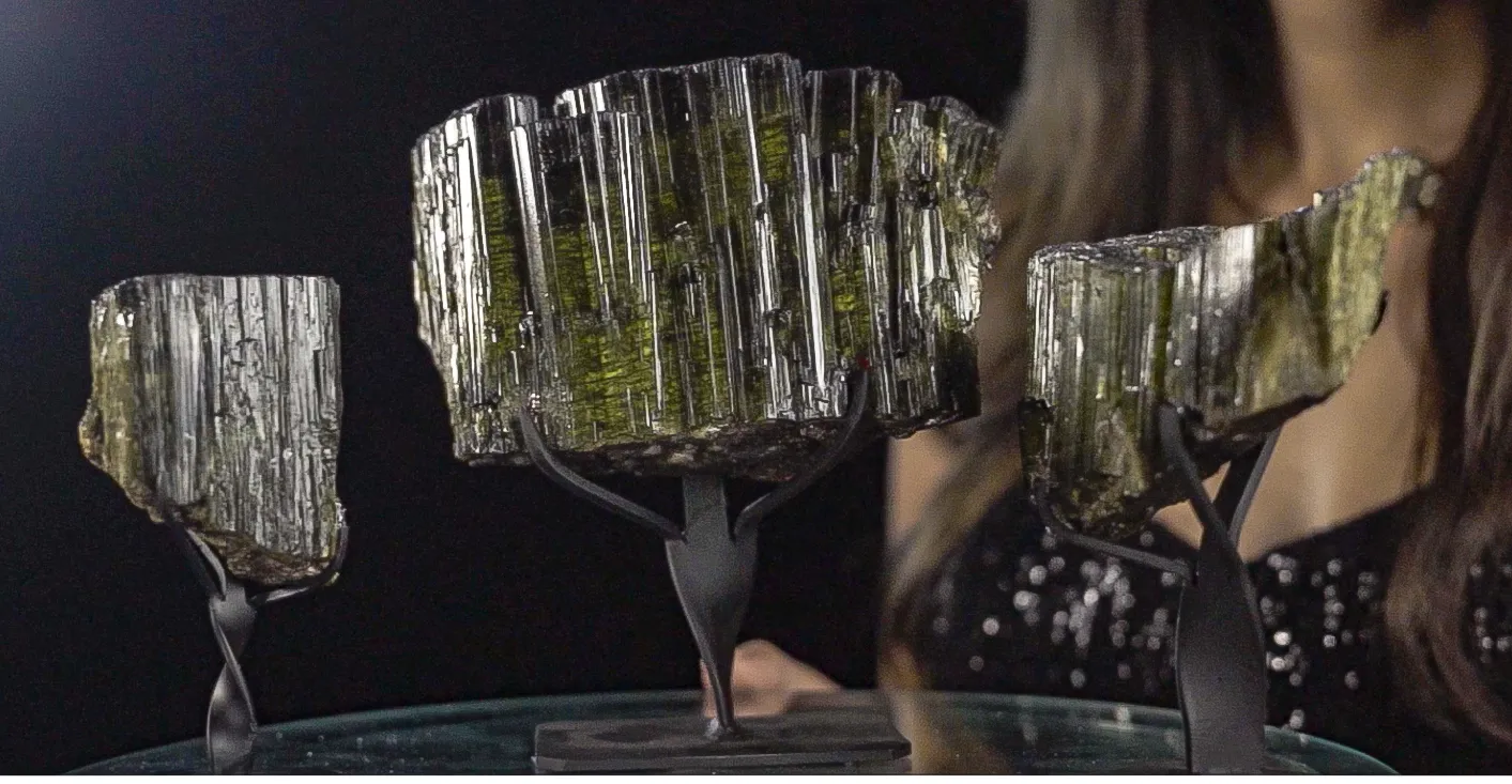 TURMALINA BRUTA DECORAÇÃO